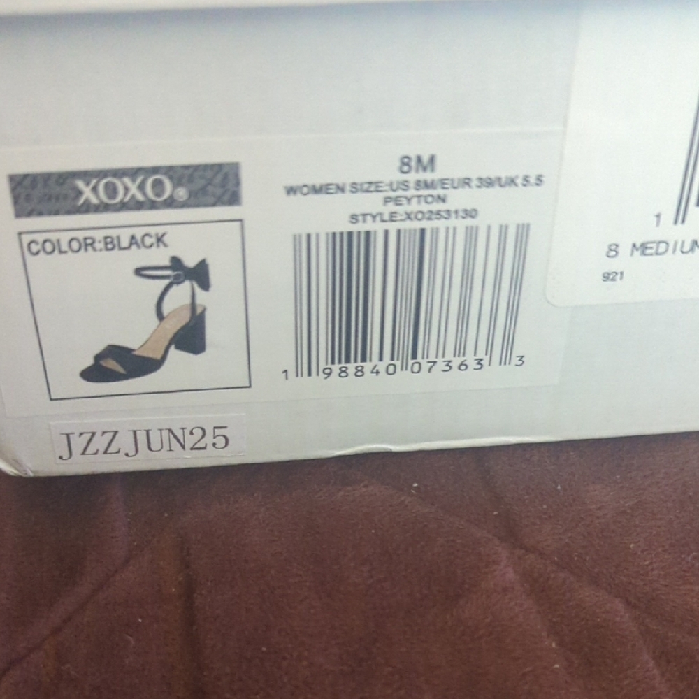 Peyton Black Bow Block Heel Sandals - Picture 8 of 10